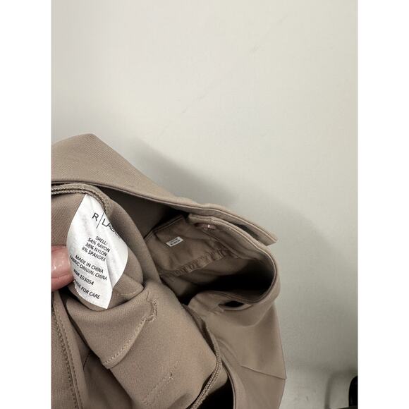 R Label Khaki Straight Pleated Work Pant Size Medium - Picture 8 of 8